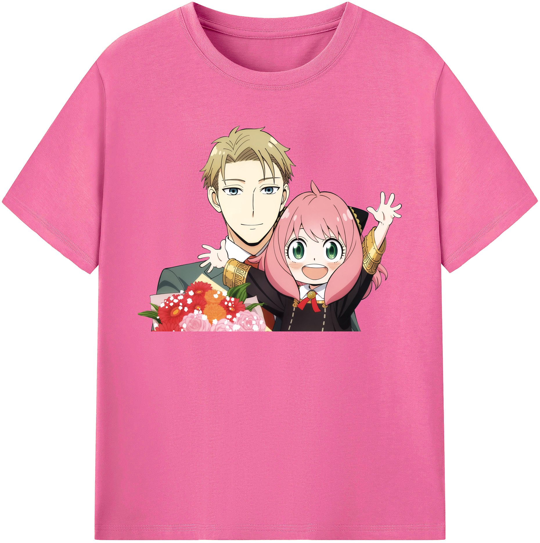 （画像用） SPY×FAMILY间谍家家酒 レディースカジュアルプリントTシャツ（綿100％）